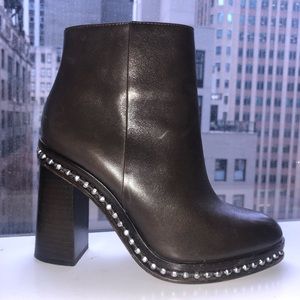 Coach Leather Booties